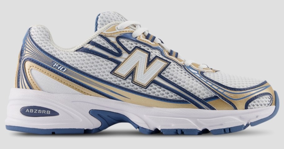 men's blue and gold new balance shoe