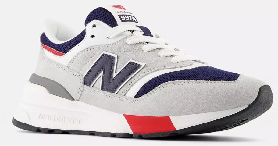 white blue and red New Balance Shoes