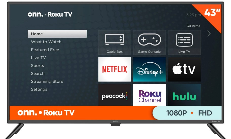 roku tv with apps on the screen