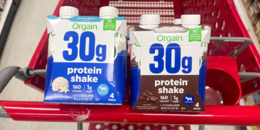 Orgain Organic Protein Shake 4-Packs Only $1.99 After Cash Back at Target (Reg. $10)