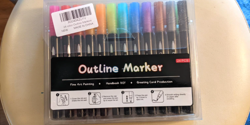 Outline Metallic Markers 12-Pack Just $4.99 on Amazon (Reg. $10)