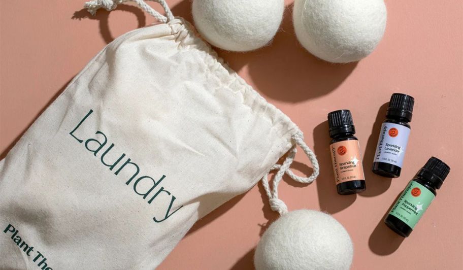 plant therapy wool dryer balls and essential oils