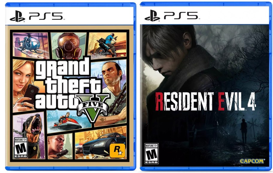 gta and resident evil video games 