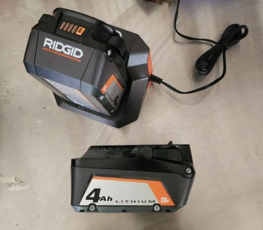 rigid battery and charger