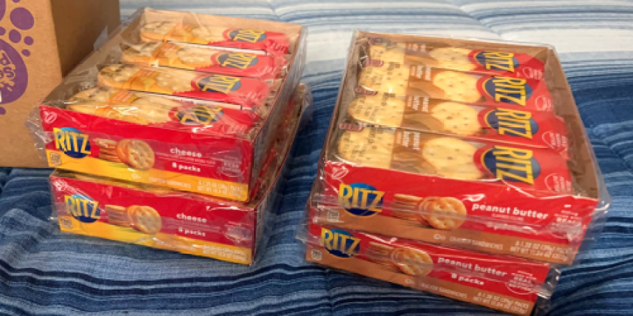 Ritz Sandwich Crackers 32-Count Variety Pack Just $10 Shipped on Amazon (Only 31¢ Per Pack)