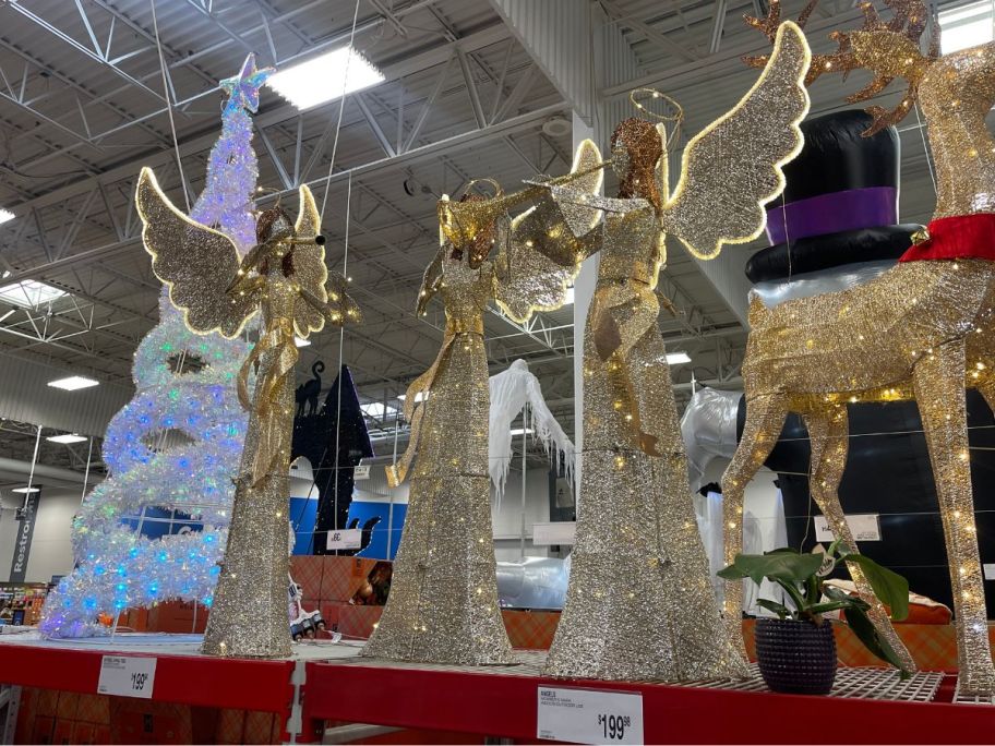 angle decor on shelf in store