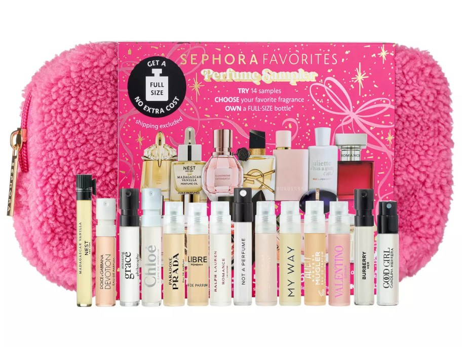 stock image of sephora favorites perfume sampler