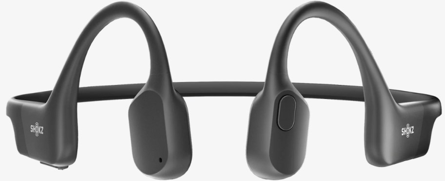 a pair of open ear headphones