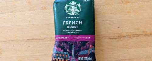 a bag of starbucks ground coffee