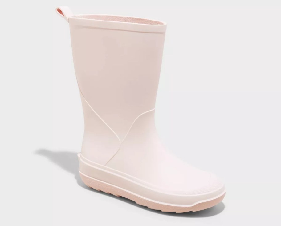 stock photo of pink rain boot