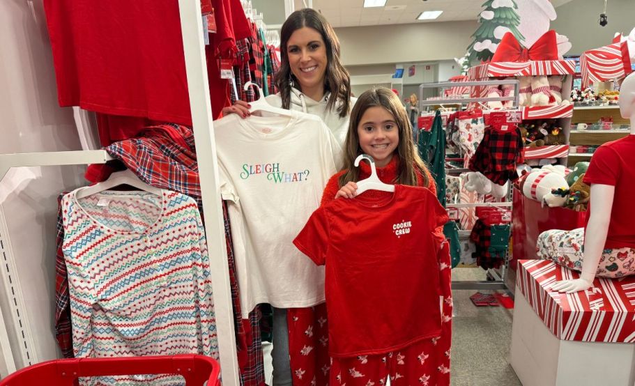 Last Day to Score 50% Off Matching Christmas Pajamas at Target | Tees & Pants Only $5 (So Many Festive Prints)