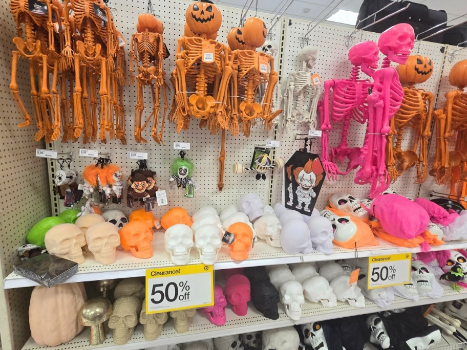 Target Halloween decor Skeletons and Skulls and more in-store