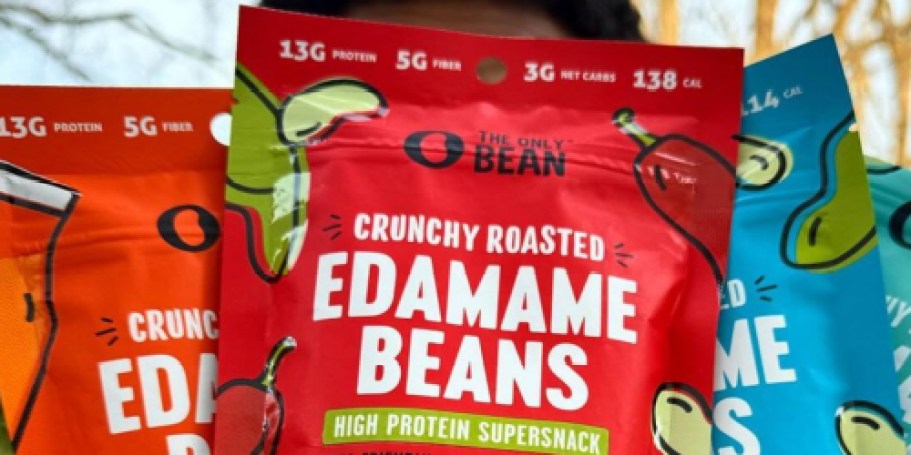 The Only Bean Crunchy Edamame Snack Bag 3-Pack Just $7.70 Shipped on Amazon