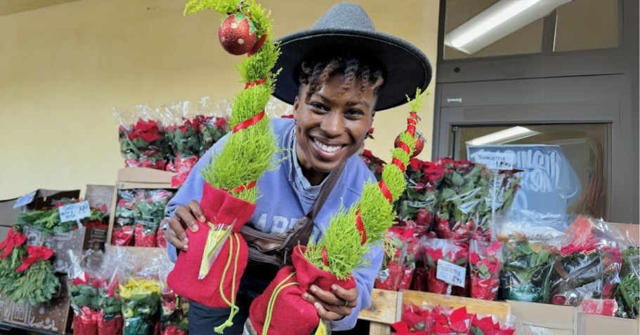 Trader Joe’s Grinch Christmas Trees Have Returned & They’re Only $9.99!