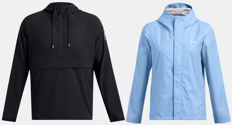 black and blue under armour jacket 