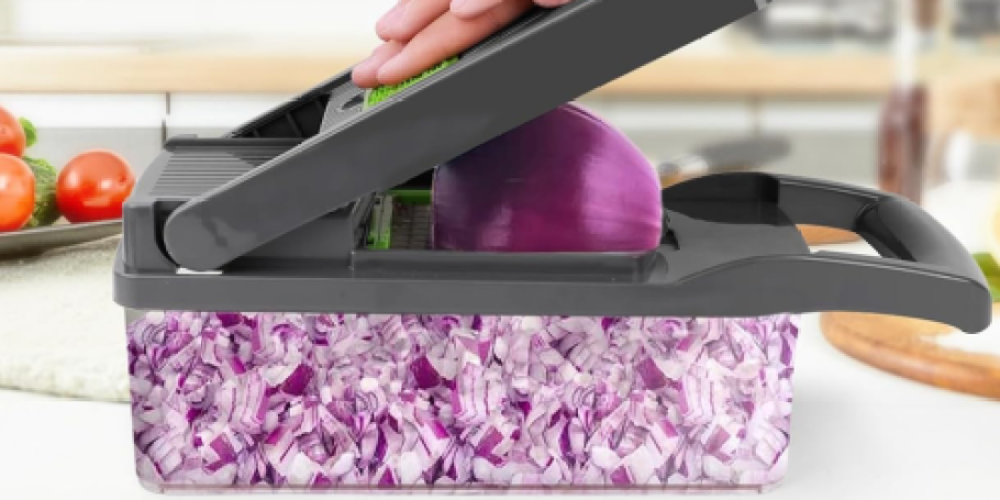 Vegetable Chopper Only $11.99 on Amazon (Chops, Slices, Shreds, & More!)