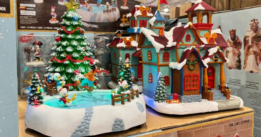 disney Christmas village in store