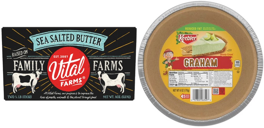 vital farms butter and keebler pie crust