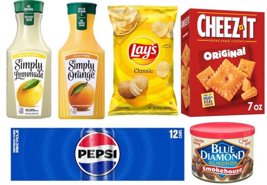 walgreens grocery items on white background