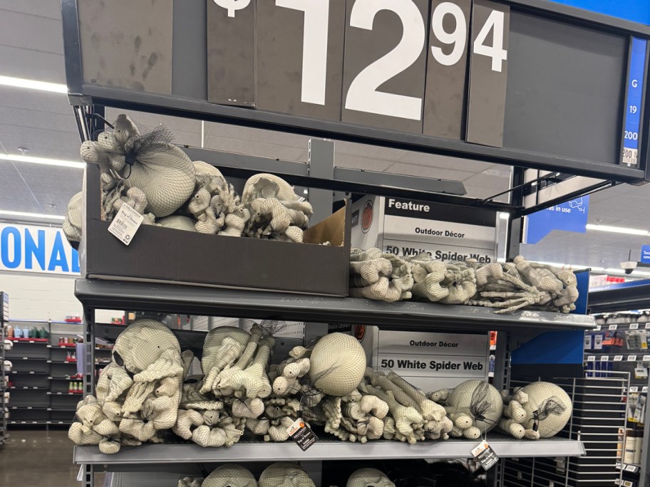 Halloween bone bags are also on display.