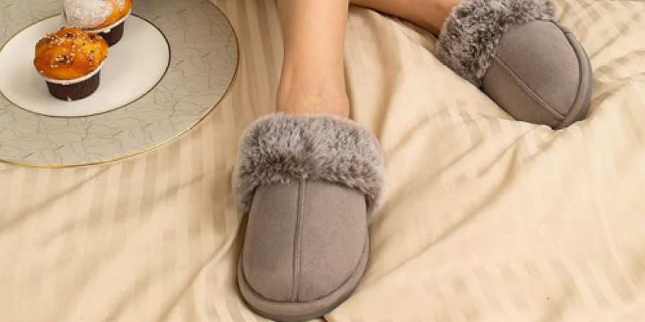 Women’s Fuzzy Slippers Only $10 on Amazon (Reg. $20)