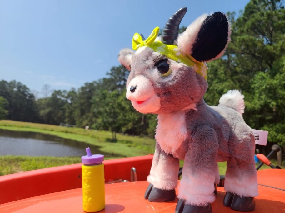 furReal Daisy The Yoga Goat Only $23.99 on Target.com | Poses & Toots!