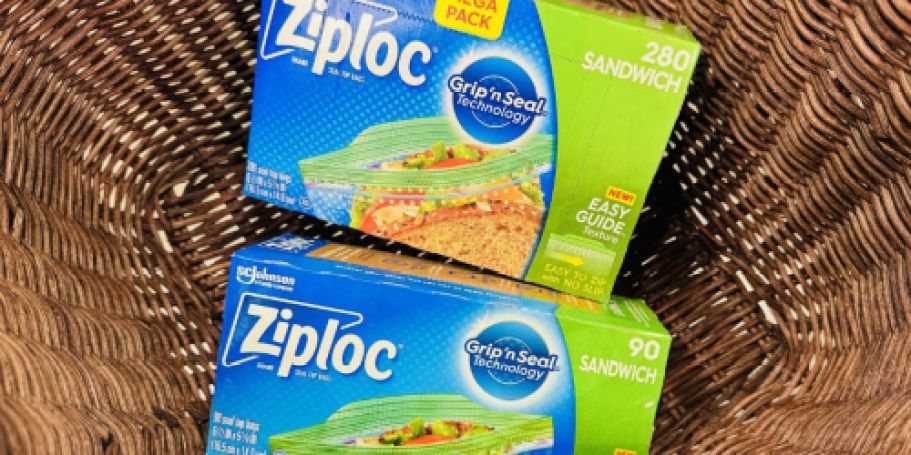 Ziploc Sandwich Bags 280-Count Just $9 Shipped on Amazon