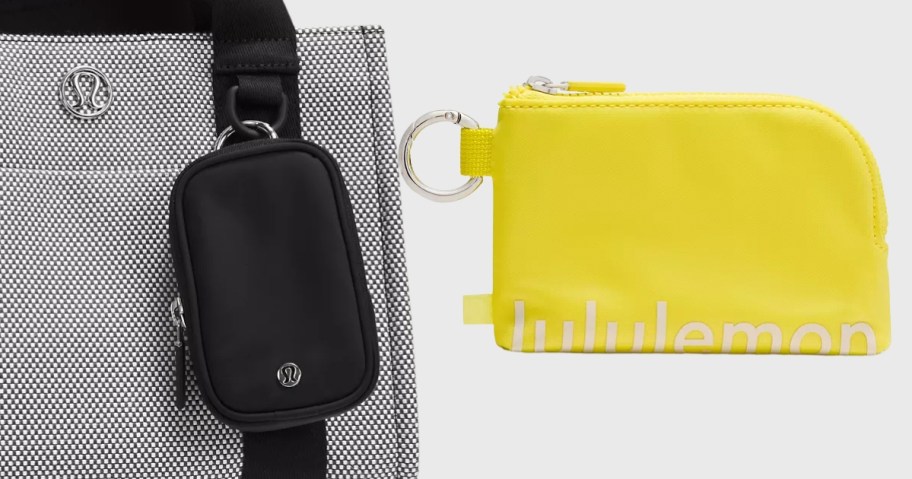 a lululemon nana pouch and zipper pouch
