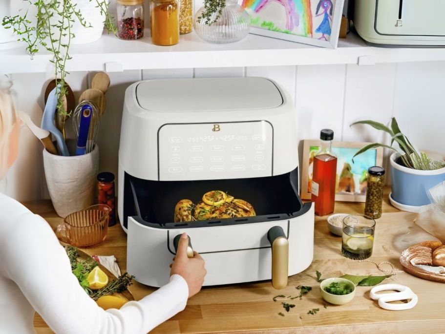 Up to 50% Off Beautiful by Drew Barrymore Cookware on Walmart.com | 9-Quart Air Fryer from $68 Shipped (Reg. $139)