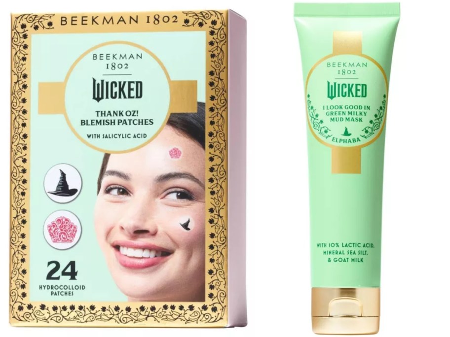 beekman 1802 wicked acne patches and mud mask