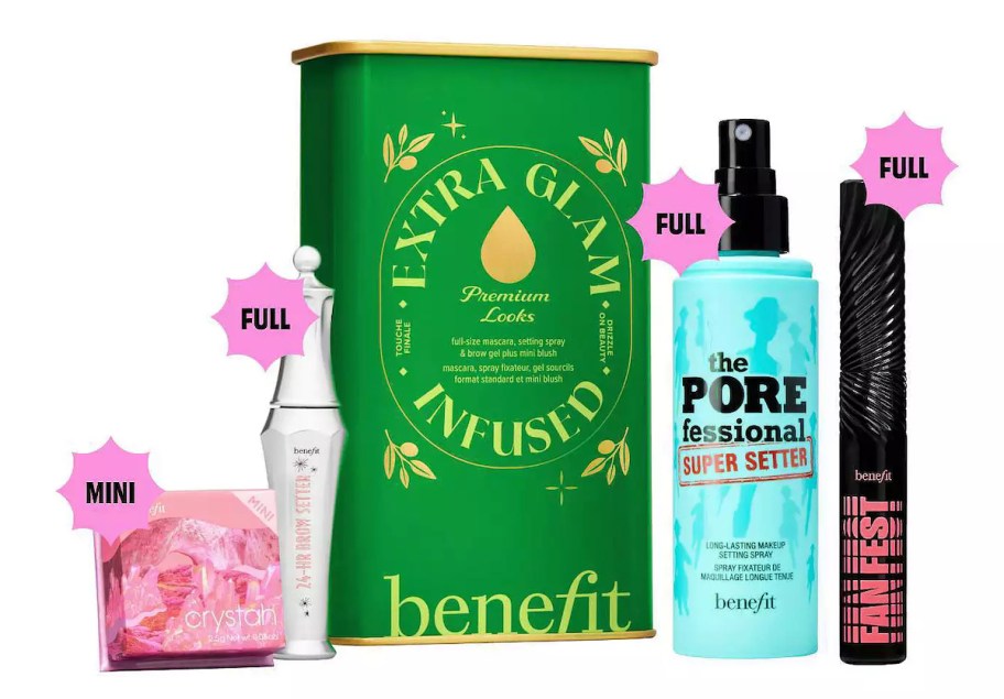 benefit cosmetics extra glam full face beauty set