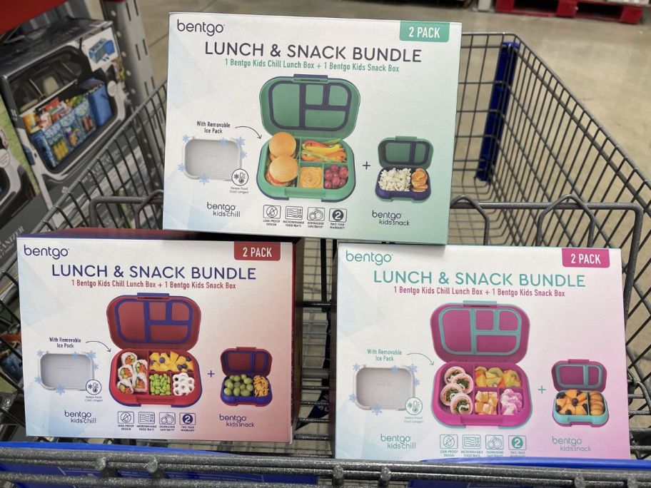 Cart Bentgo Kids Chill Lunch Box + Bentgo Kids Snack Box Set with 3 Different Colors