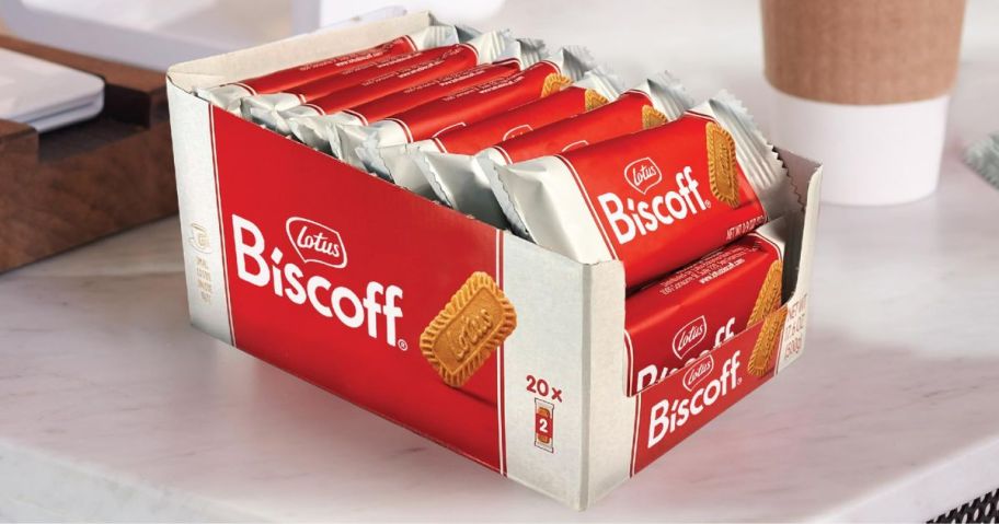A box of Biscoff Cookies