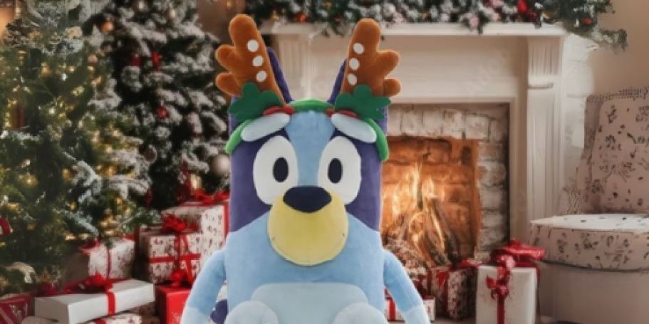 Huge Bluey Plush with Reindeer Ears Only $20 on Walmart.com + More!