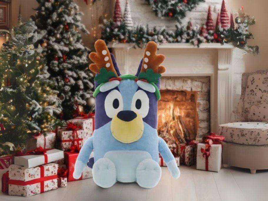 Huge 2′ Bluey Plush w/ Reindeer Ears Only $20 on Walmart.com + More!