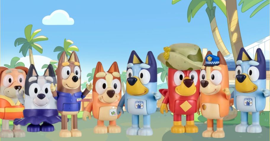 Bluey Poseable Figurines 8-Pack Only $12 on Walmart.com (Reg. $34)