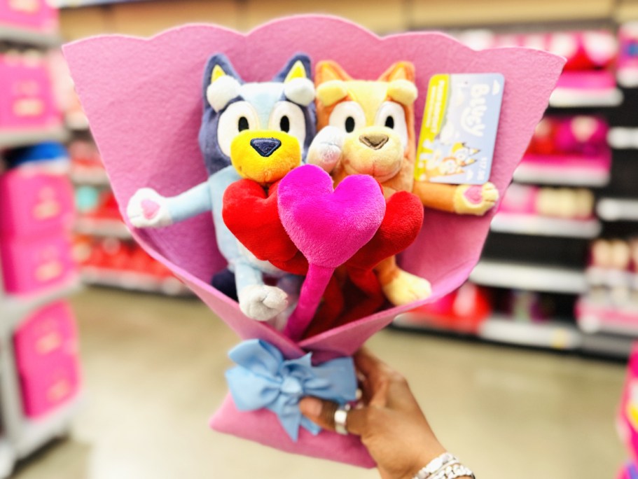 Plush Valentine’s Bouquets from $17 on Walmart.com | Bluey, Stitch, Mickey, & More