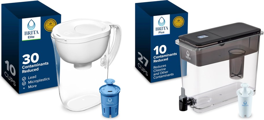 brita pitcher and dispenser with filters