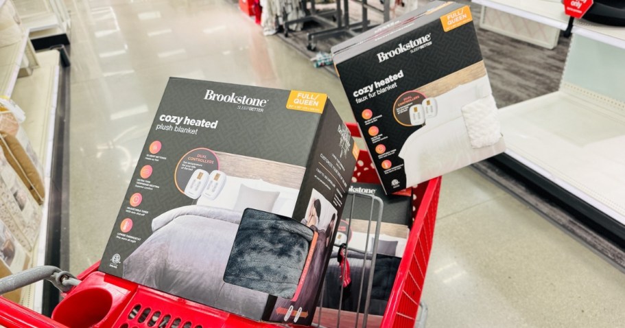 Get 40% Off Brookstone Heated Blankets on Target.com (Cozy Gifts from $21!)