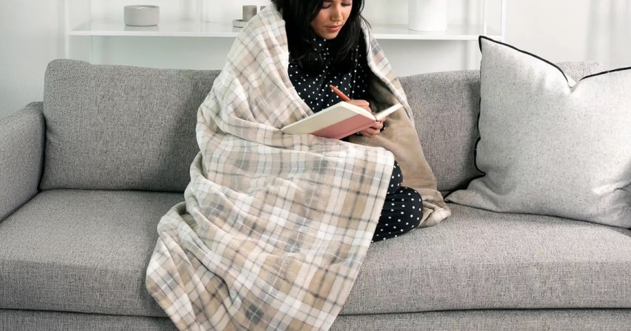 40% Off Brookstone Heated Blankets on Target.com | Cozy Throw Only $21 + More