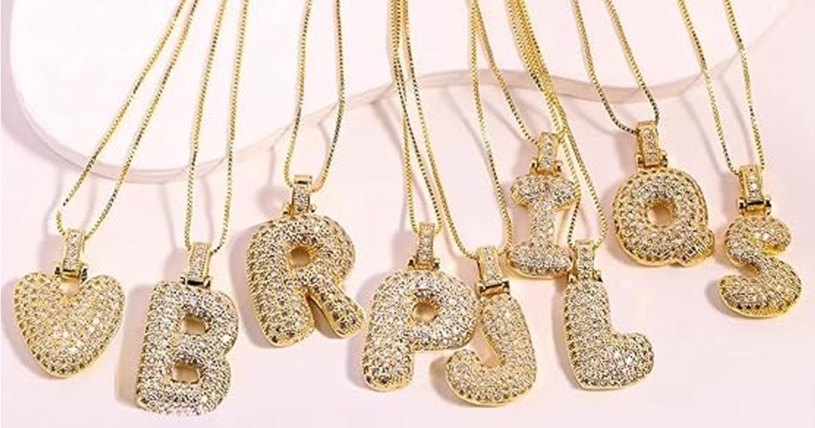 Bubble Letter Necklace