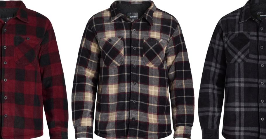 Up to 75% Off Men’s Clothing on Walmart.com | Fleece Shacket JUST $12.99 (Reg. $54) + More