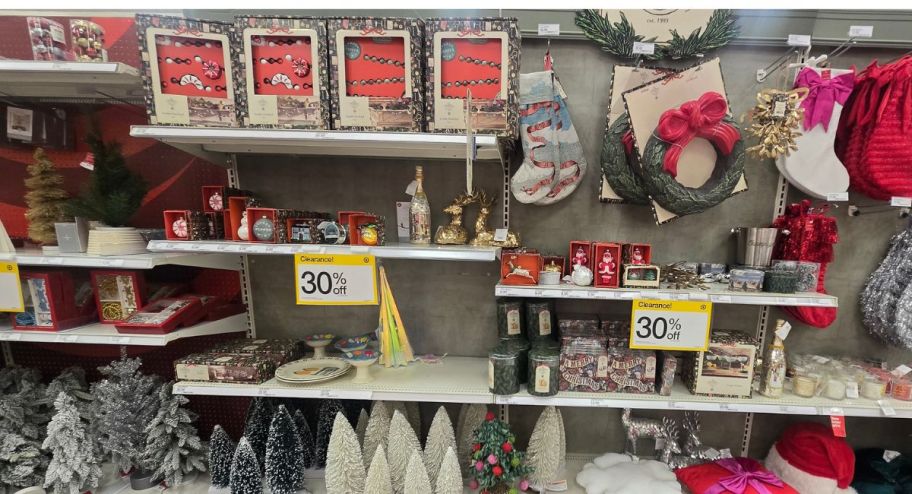 Christmas sale on display