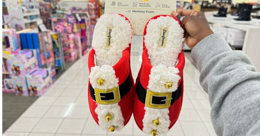 Up to 75% Off Dearfoams Slippers | Christmas Slippers Only $11 Shipped!