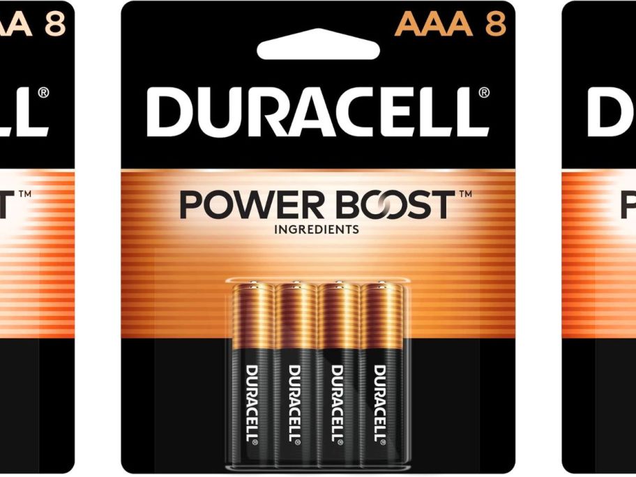 Duracell Coppertop AAA Batteries 8-Count stock image