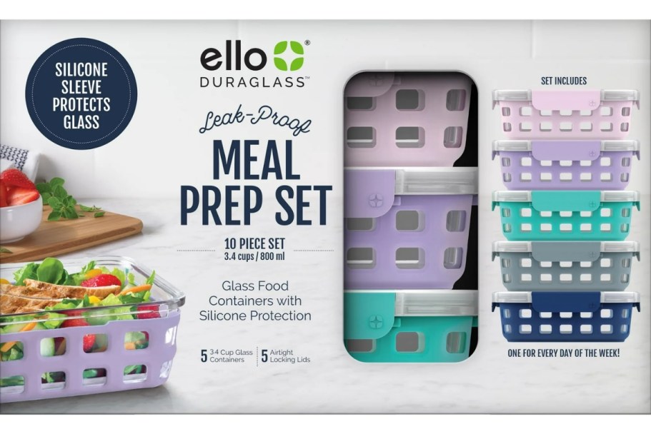 Ello Glass Food Storage Containers 5-Pack Only $23.82 on Walmart.com