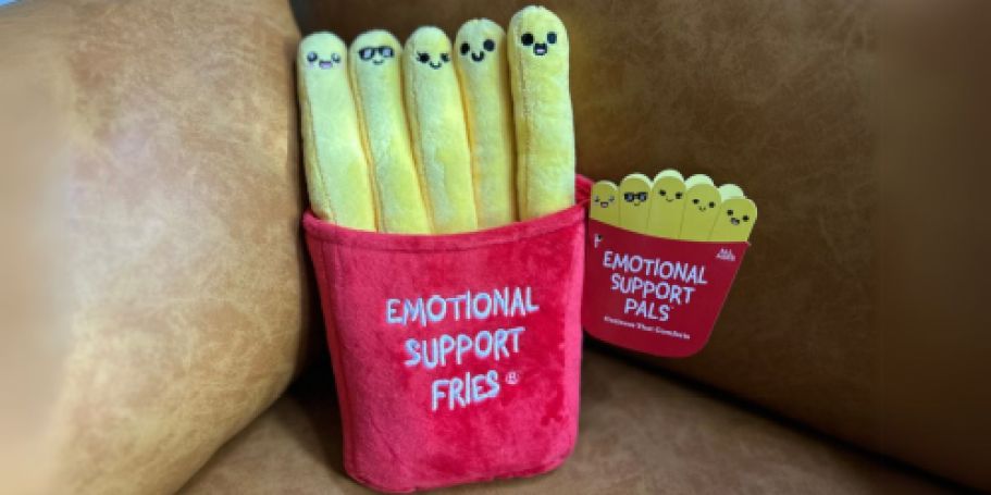 Emotional Support Plush Fries Only $16.99 on Amazon | Fun White Elephant Gift!