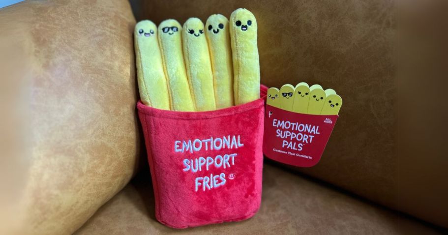 Emotional Support Plush Fries Only $16.99 on Amazon | Fun White Elephant Gift!