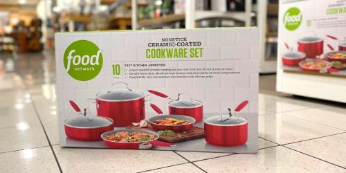 *HOT!* Food Network Cookware 10-Piece Set Only $32.62 Shipped on Kohls.com (Reg. $130)