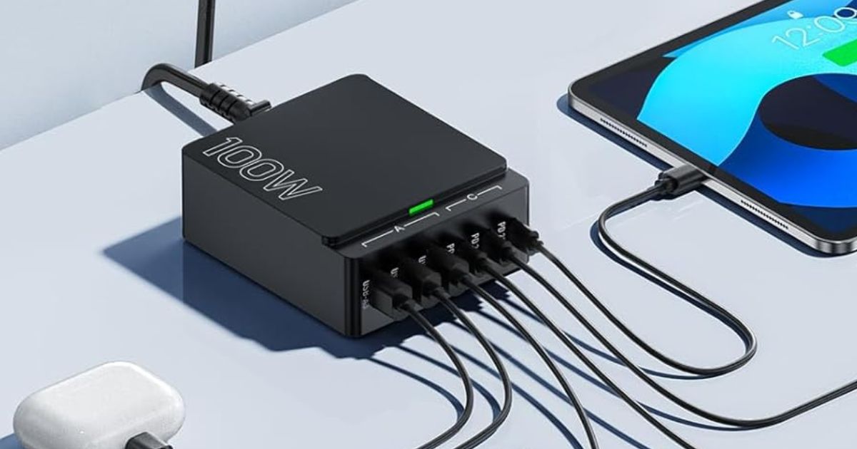 6-Port USB-C Charging Block Only $8.49 on Amazon